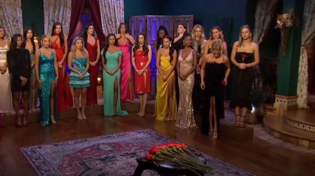 Cinderella divine Satin Corset Gown worn by Mercedes Northup as seen in The Bachelor (S27E02)