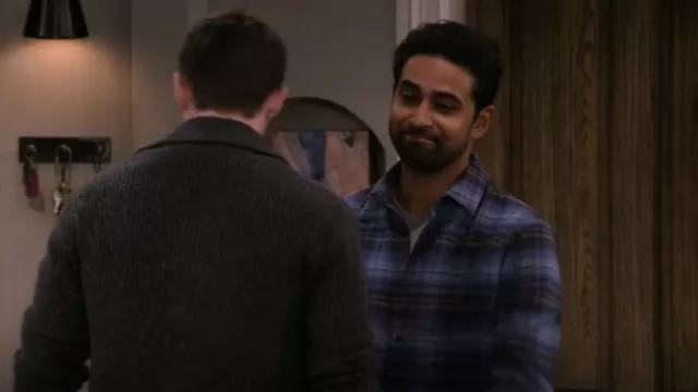 Vince Men's Nor­den Plaid Sport Shirt worn by Sid (Suraj Sharma) as seen in How I Met Your Father (S02E05)