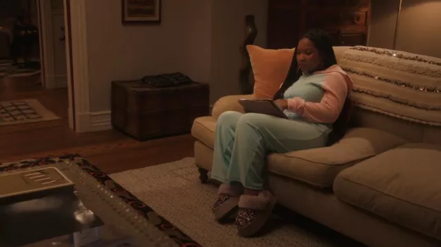 UGG Funkette Purple Sequin worn by Delilah (Laya DeLeon Hayes) as seen in The Equalizer (S03E08)