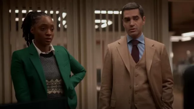 Zara Double Breasted Buttoned Blazer worn by Faith Mitchell (Iantha Richardson) as seen in Will Trent (S01E06)