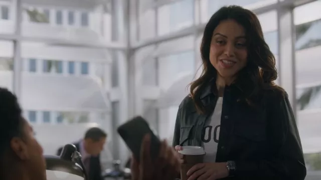 Blanknyc Good Call Jacket worn by Angela Lopez (Alyssa Diaz) as seen in The Rookie (S05E11)