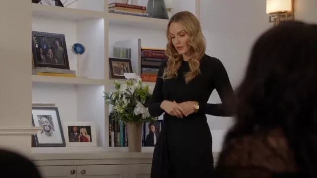 Vince Side Twist Long Sleeve Dress worn by Laura Fine-Baker (Monet Mazur) as seen in All American (S05E12)