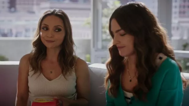 Ted Baker Niyalia Tank in Natural worn by Cecile Horton (Danielle Nicolet) as seen in The Flash (S08E04)