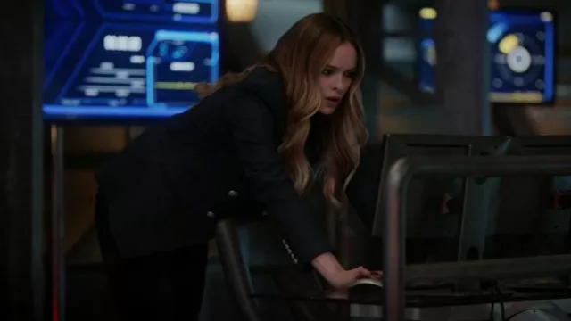 Veronica Beard Miller Herringbone Chaqueta usada por Caitlin Snow (Danielle Panabaker) como se ve en The Flash (S08E05)