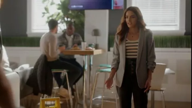 H&M Shawl Collar Jacket worn by Allegra Garcia (Kayla Compton) as seen in The Flash (S08E08)