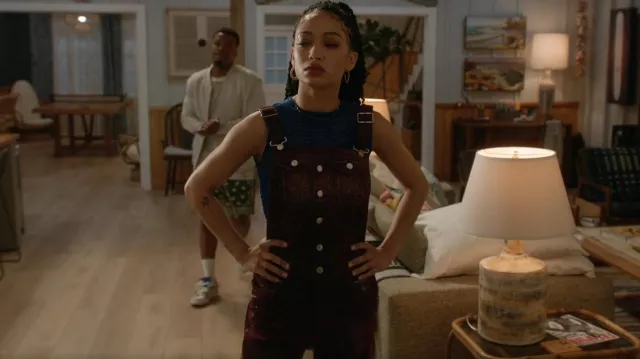 Dsquared2 Loose Dungarees worn by Olivia Baker (Samantha Logan) as seen in All American (S04E20)