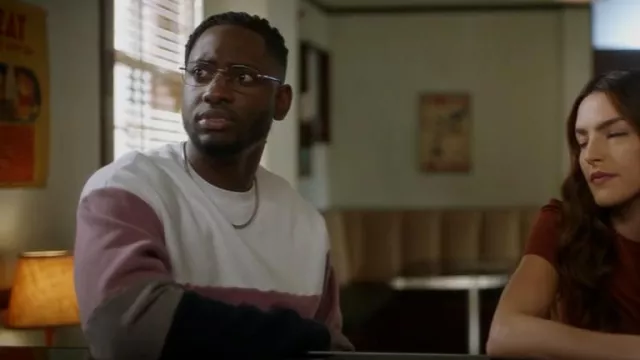 Zanerobe Panel Colourblock Crew Neck Sweater worn by Chester P. Runk (Brandon McKnight) as seen in The Flash (S08E10)