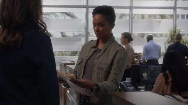 Paige Pacey Utility Jacket worn by Nyla Harper (Mekia Cox) as seen in The Rookie (S05E13)