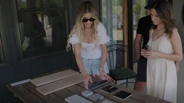 BlankNYC Reeve High Rise Short worn by Christina El Moussa as seen in Christina in the Country (S01E06)