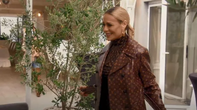 Louis Vuitton LV Women Monogram Print Long-Sleeved Turtleneck worn by Dorit  Kemsley as seen in The Real Housewives of Beverly Hills (S11E07)