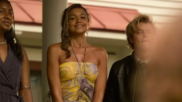 Urban Outfitters Sol Mesh Dress worn by Kiara Carrera (Madison Bailey) as seen in Outer Banks (S03E10)