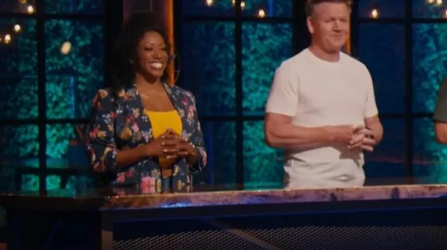 Cinq a Sept Kylie Jacket worn by Nyesha Arrington as seen in Next Level Chef (S01E02)