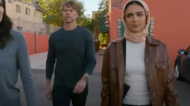 J Crew Tissue Turtleneck worn by Special Agent Fatima Namazi (Medalion Rahimi) as seen in NCIS: Los Angeles (S14E12)