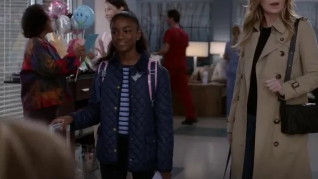 Ralph Lauren Girl's Quilted Water-Resistant Barn Jacket with Button-off  Hood worn by Zola Grey Shepherd (Aniela Gumbs) as seen in Grey's Anatomy  (S19E07) | Spotern