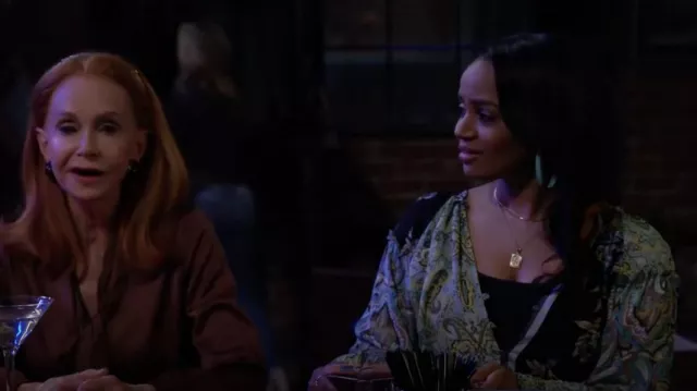 Free People Gemini Blouse worn by Randi (Kyla Pratt) as seen in Call Me Kat (S03E15)