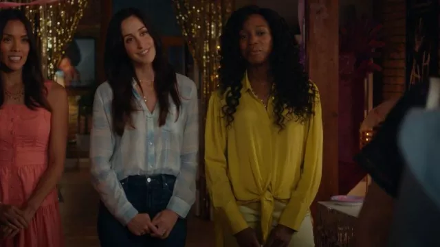 Frame Le high Flare Jeans worn by Kate Foster (Catherine Reitman) as seen in Workin' Moms(S07E07)