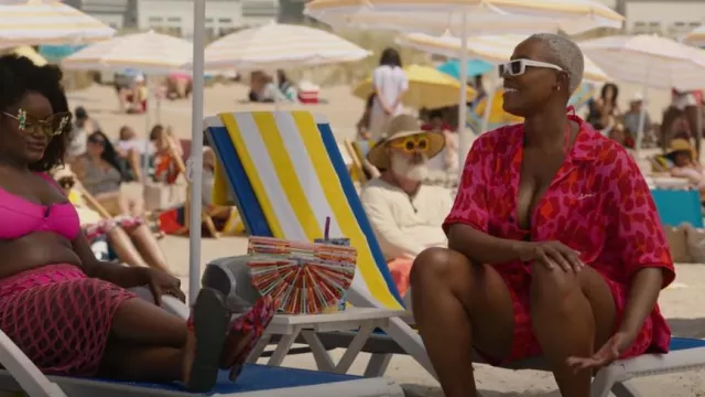 Prada Rec­tan­gle Ac­etate Sun­glass­es worn by Tye (Jerrie Johnson) as seen in Harlem (S02E07)