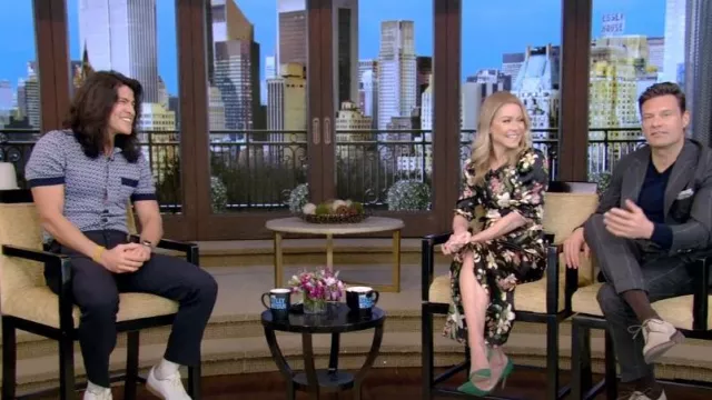 Percival Casa Piccante Knit worn by Cristo Fernández in LIVE with Kelly and Ryan on  February 27, 2023