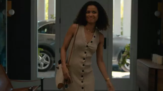 Isabel Marant Taggy Woven Tassel Crossbody Bag worn by Sophie (Gugu Mbatha-Raw) as seen in Surface (S01E02)