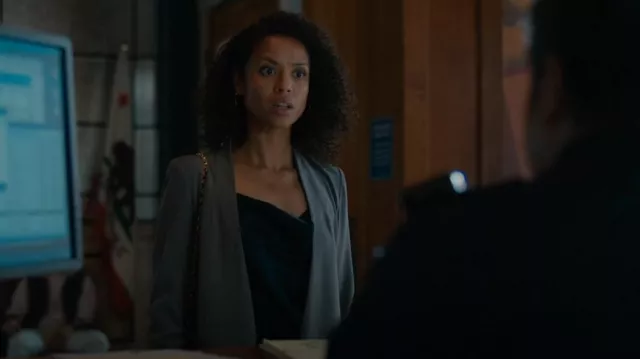 Vince Black Cowl Neck Camisole worn by Sophie (Gugu Mbatha-Raw) as seen ...