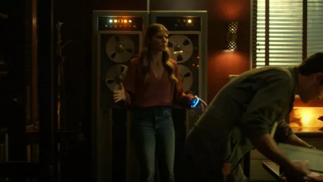 Mother Denim The Looker Skinny Jeans usados por Addison Augustine (Caitlin Bassett) como se ve en Quantum Leap (S01E11)