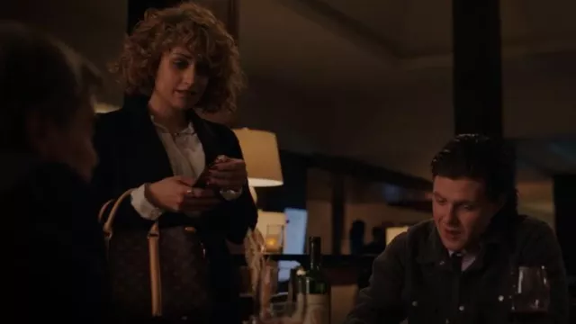 Louis Vuitton Mono­gram Can­vas Souf­flot worn by Judy Goodwin (Rosaline Elbay) as seen in Kaleidoscope (S01E07)