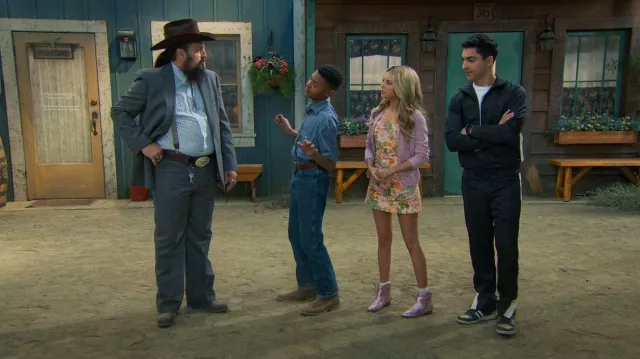 Mango Floral Print Jumpsuit worn by Destiny Baker (Mallory James Mahoney) as seen in BUNK'D (S06E17)