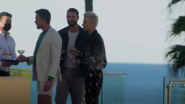 Camilla Zip Through Bomber Jacket Order Of Disorder worn by Jed McIntosh as seen in The Bachelor Australia (S10E06)