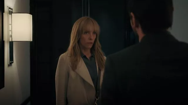 Ann Taylor Mo­to Jack­et worn by Laura Oliver (Toni Collette) as seen in Pieces of Her (S01E06)