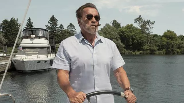 Ray-Ban aviator sunglasses worn by Luke Brunner (Arnold Schwarzenegger) as seen in FUBAR TV series (Season 1)