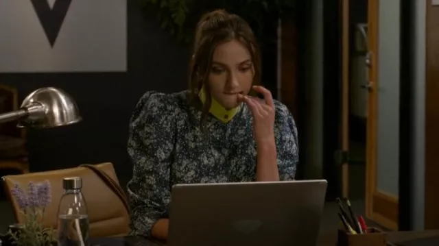 Batsheva x Laura Ashley Grace Blouse in Allerton worn by Jenna as seen in Leverage: Redemption (S02E11)