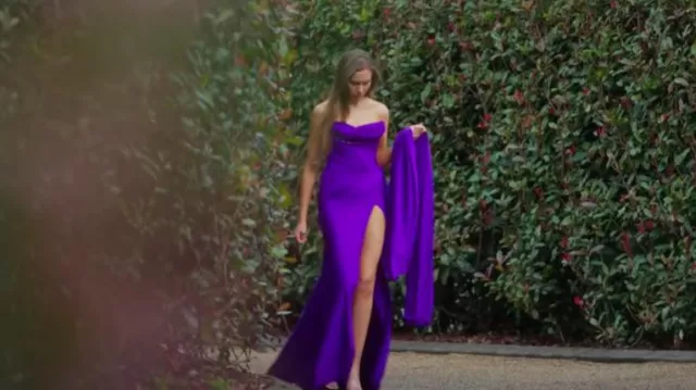 Albina Dyla Femme Corset Robe portée par Angela Ferdinands vue dans The Bachelor Australia (S10E12)