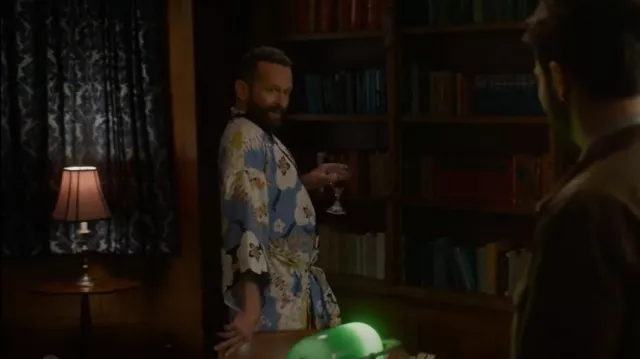 Christine Lingerie Saint Tropez Long Robe worn by D.A. Lars Boatman (Rob LaBelle) as seen in So Help Me Todd (S01E05)