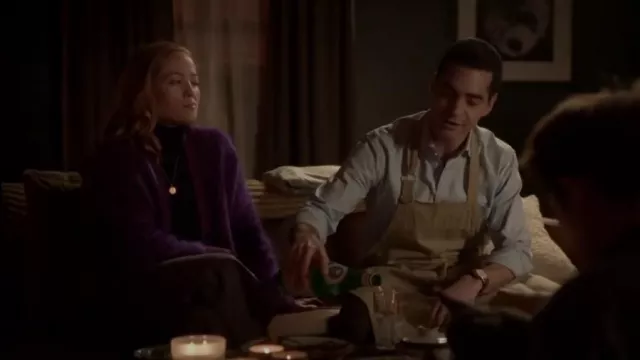 Acne Studios Brushed Cardigan worn by Angie Polaski (Erika Christensen) as seen in Will Trent (S01E08)