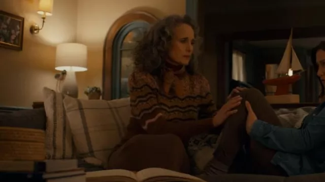 Vanessa Bruno Pipo Mohair & Baby Alpaca Wool Sweater worn by Del Landry (Andie MacDowell) as seen in The Way Home (S01E06)