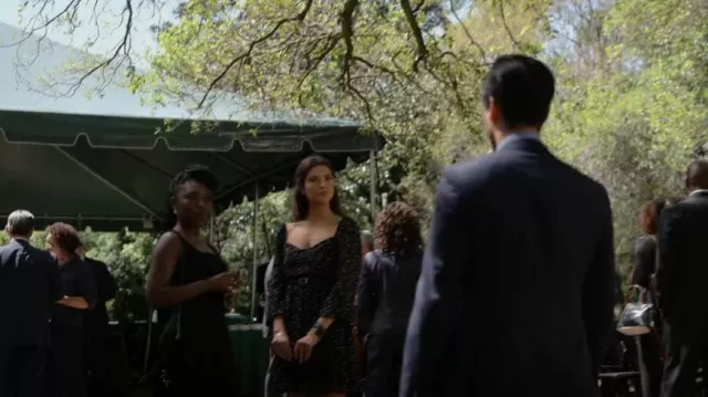 A.L.C. Dalia Knit­ted Dress worn by (Zuri Reed) as seen in National Treasure: Edge of History (S01E04)