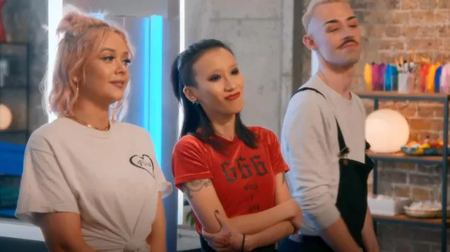 Aliexpress 666 Ways I Love You Top worn by Ophelia Liu as seen in Glow Up: Britain's Next Make-Up Star (S02E08)
