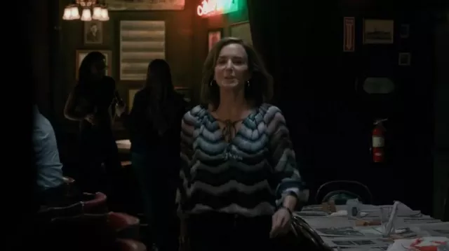 Diane Von Furstenberg Saylor Silk Blouse worn by Fran Nicoletti (Polly Draper) as seen in The Company You Keep (S01E03)