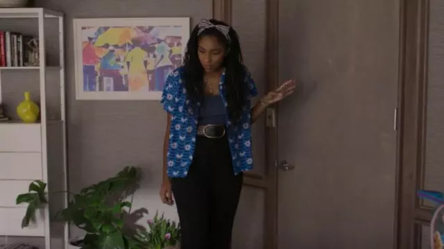 Big Bud Press Pantry Button Up Daisy Chain worn by Gaby (Jessica Williams) as seen in Shrinking (S01E07)