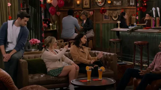Marine Layer Bonnie Mini Skirt worn by Sophie (Hilary Duff) as seen in How I Met Your Father (S02E07)