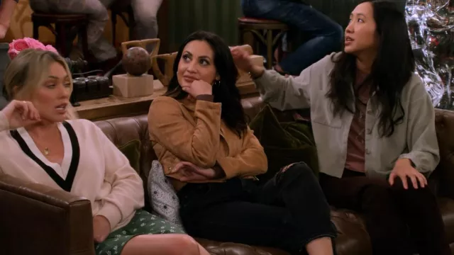 Abercrombie Curve Love High Rise Mom Jean worn by Valentina (Francia Raisa) as seen in How I Met Your Father (S02E07)