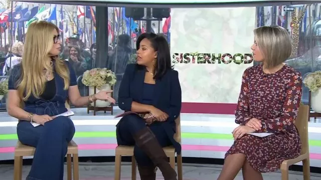 Zara Blazer with Rolled-Up Sleeves worn by Sheinelle Jones as seen in Today on March 10, 2023