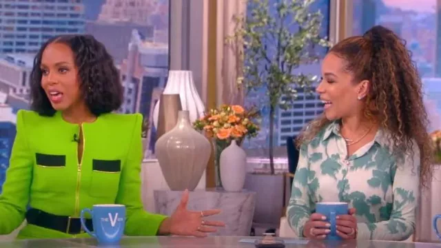 Max Mara Leisure Floral Jersey Midi Dress worn by Sunny Hostin as seen in The View on March 9, 2023