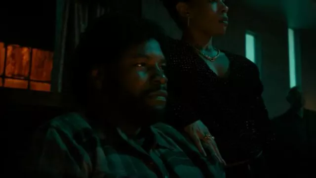 Dickies Flannel Plaid Shacket worn by Jerome Saint (Amin Joseph) as seen in Snowfall (S06E04)