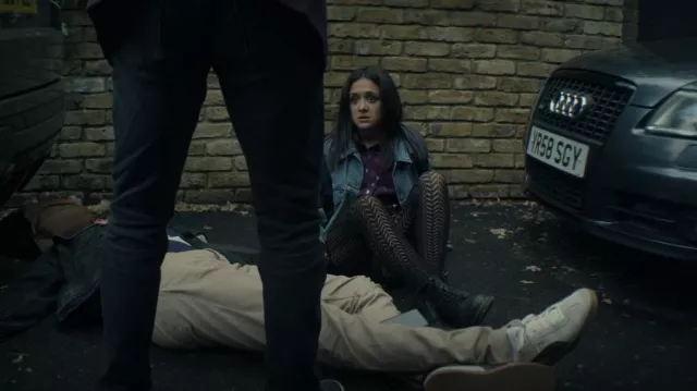 Dr Martens 1460 8-Eye Boots In Black worn by Nadia Farran (Amy-Leigh Hickman) as seen in You (S04E10)