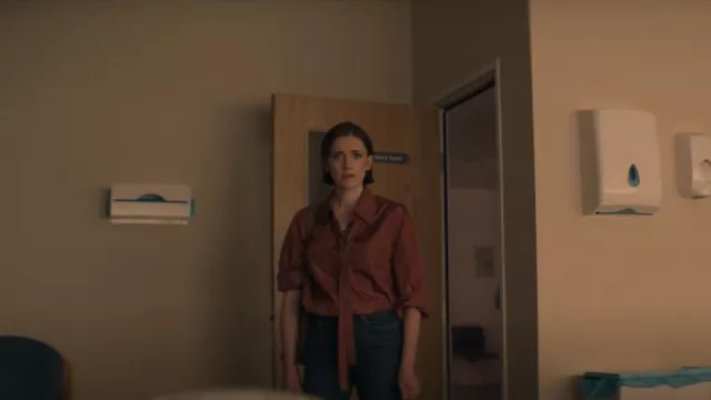 Valentino Long-Sleeve Button-Fastening Shirt worn by Kate Galvin (Charlotte Ritchie) as seen in You (S04E10)