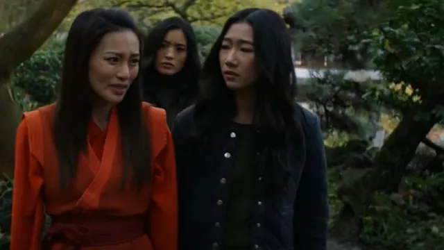 Ba&sh Gladys Jacket worn by Nicky Shen (Olivia Liang) as seen in Kung Fu (S03E11)