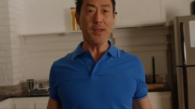 Armani Stretch Piqué Po­lo Shirt worn by Howie 'Chimney' Han (Kenneth Choi) as seen in 9-1-1 (S06E11)