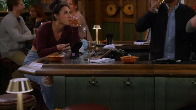 Abercrombie Curve Love High Rise Dad Jean worn by Valentina (Francia Raisa) as seen in How I Met Your Father (S02E08)