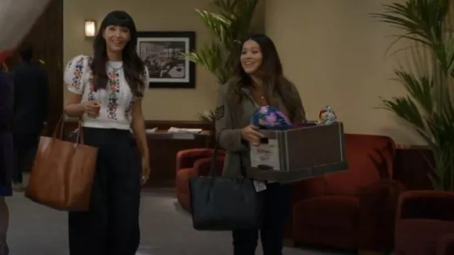Madewell The Large Transport Tote worn by Sam (Hannah Simone) as seen in Not Dead Yet (S01E07)